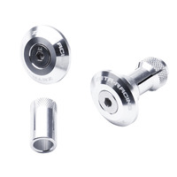 ZETA BAR END PLUGS ALLOY SWIVEL | 29mm | SILVER