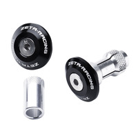 ZETA BAR END PLUGS ALLOY SWIVEL | 29mm | BLACK