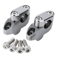 ZETA BAR CLAMP KIT RISE & O'SET | 7/8 MOUNT | 7/8 BAR | OS:20mm / H:26mm | Ti Colour