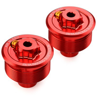 ZETA FORK CAPS EASY ADJUST | CR85/RM85/CRF150R | RED