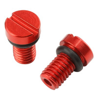 ZETA FORK AIR BLEEDER SCREW | KYB/SHOWA | RED 2PCS