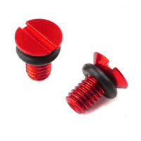 ZETA FORK AIR BLEEDER SCREW | WP | RED 2PCS