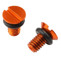 ZETA FORK AIR BLEEDER SCREW | WP | ORANGE 2PCS