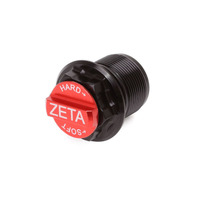 ZETA FORK BOTTOM ADJUSTER CAPS | WP AER | BLACK/RED 1PC