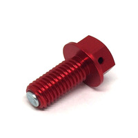 ZETA DRAIN BOLT - MAGNETIC | M10x22 - P1.5 | RED