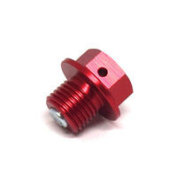 ZETA DRAIN BOLT - MAGNETIC | M12x10 - P1.25 | RED