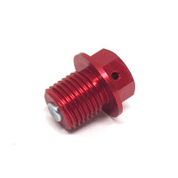 ZETA DRAIN BOLT - MAGNETIC | M14x14 - P1.5 | RED