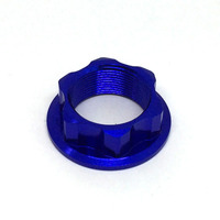 ZETA STEERING STEM NUT | M22x27-P1.0 H12 | BLUE