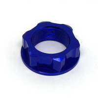 ZETA STEERING STEM NUT | M22x30-P1.0 H12 | BLUE