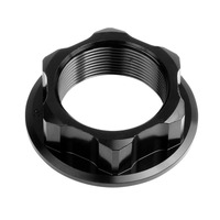 ZETA STEERING STEM NUT | M24x30-P1.0 H12 | BLACK