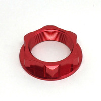 ZETA STEERING STEM NUT | M26x32-P1.0 H10 | RED