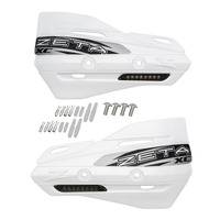 ZETA HANDGUARD SHIELDS ONLY | XC SHIELD + FLASHER | GREY LENS | WHITE