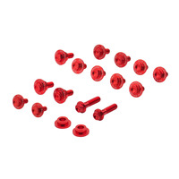 ZETA PLASTICS BOLT KIT ALLOY | CRF450R '21- | 15 PCS RED