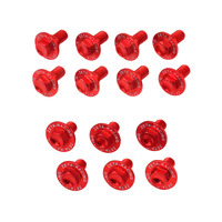 ZETA PLASTICS BOLT KIT ALLOY | CRF250L/300L '21- | 14 PCS  RED