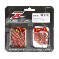 ZETA PLASTICS BOLT KIT ALLOY | KTM SX/SXF '16-18, EXC/EXCF '17-19 | 14 PCS ORANGE