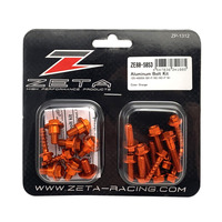 ZETA PLASTICS BOLT KIT ALLOY | KTM SX/SXF '19-, EXC/EXCF '20- | 14 PCS ORANGE