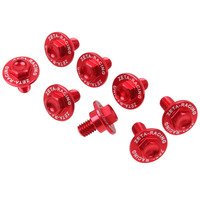 ZETA FORK GUARD BOLT SET ALLOY | Honda-1 | 6 PCS |RED