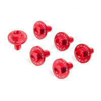 ZETA FORK GUARD BOLT SET ALLOY | Kawasaki | 6 PCS |RED