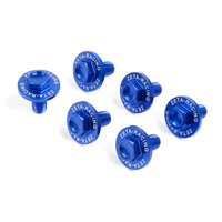 ZETA FORK GUARD BOLT SET ALLOY | Kawasaki | 6 PCS |BLUE