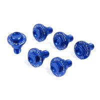 ZETA FORK GUARD BOLT SET ALLOY | KTM/HQV. | 6 PCS |BLUE