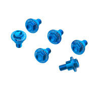 ZETA FORK GUARD BOLT SET ALLOY | KTM/HQV. | 6 PCS |H-BLUE