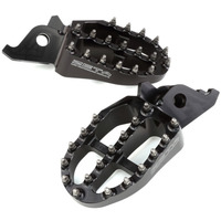 ZETA FOOTPEGS ALLOY ULTRAWIDE | CRF250/450,CRF250L/M/RALLY | 57mm BLACK