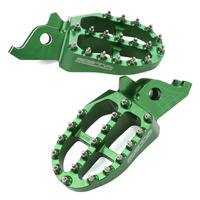 ZETA FOOTPEGS ALLOY ULTRAWIDE | KAWASAKI | 57mm GREEN