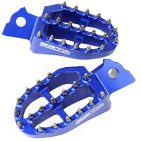 ZETA FOOTPEGS ALLOY ULTRAWIDE | YZF250/450,YZ125/250 | 57mm BLUE