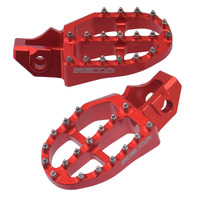 ZETA FOOTPEGS ALLOY ULTRAWIDE | GAS GAS / HQV / KTM | 57mm RED