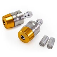 Z-STREET BAR END PLUGS ALLOY ROAD | 29mm + BAR WEIGHT | GOLD