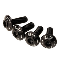 ZETA Screen Bolt Set Black 4pcs