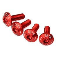 ZETA Screen Bolt Set Red 4pcs