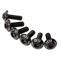 ZETA Screen Bolt Set Black 6pcs