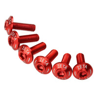 ZETA Screen Bolt Set Red 6pcs